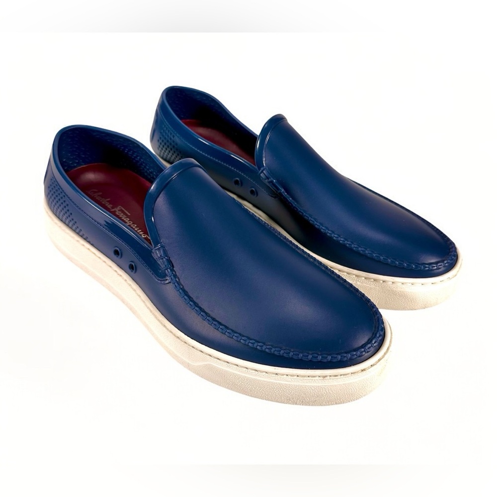 Salvatore Ferragamo Men’s Fury 2.0 Synthetic Loafers/Boat Shoes
